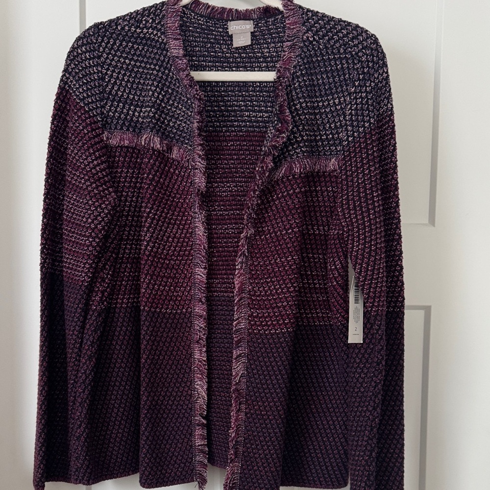 Chico's Deep Purple Women's Cardigan